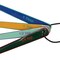 Hello Honey 4-Piece Enameled Stainless Steel Measuring Spoons with Colored Edges and Leather Tie, Multicolor